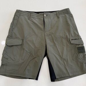 O'Neill Men's Olive Green Cargo Boardshorts